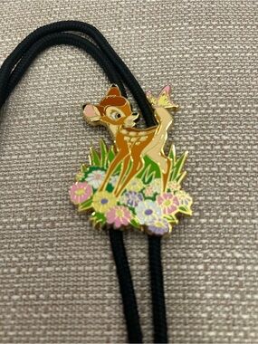 Disney Cast Exclusive Bambi Lanyard ID Badge Holder with Butterfly